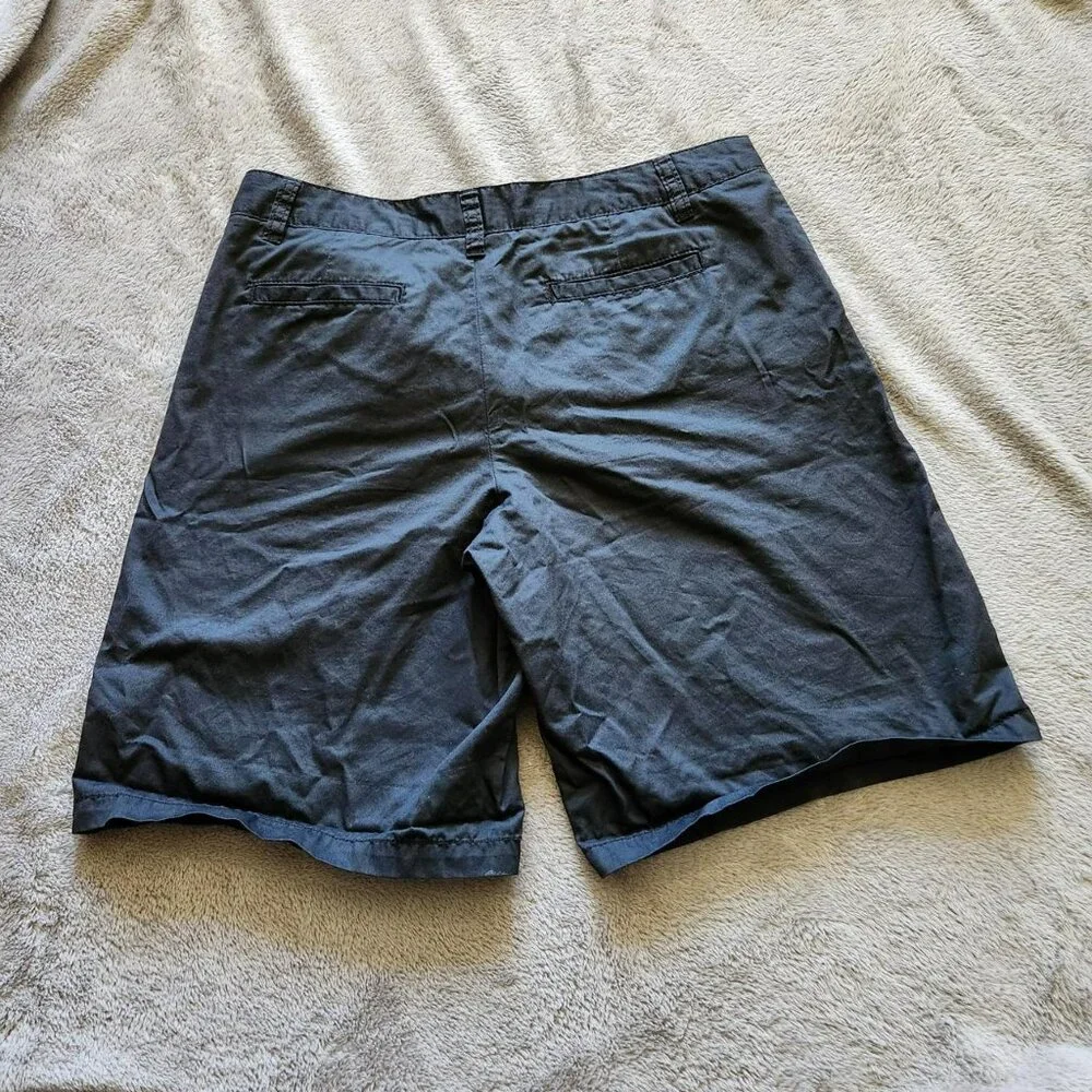 Merona vintage y2k black 100% cotton shorts Sz 8 classic minimalist preppy